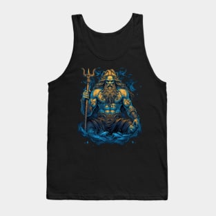 Poseidon Greek God of the Seas Tank Top